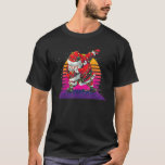 Vaporwave Aesthetic Funny Christmas Dabbing Santa  T-Shirt<br><div class="desc">Vaporwave Aesthetic Funny Christmas Dabbing Santa Claus</div>