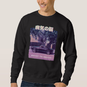 Vaporwave Aesthetic Glitch 80s Retro Car Sweatshirt