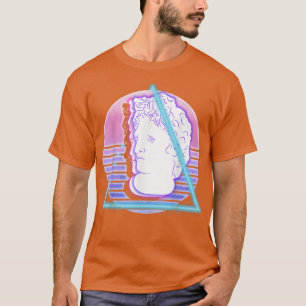 Vaporwave Aesthetic Glitch Greek Statue Retrowave T-Shirt