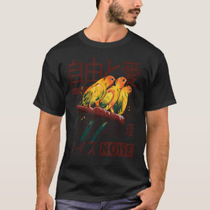 Vaporwave Aesthetic Japanese Korean - Parakeet Bir T-Shirt