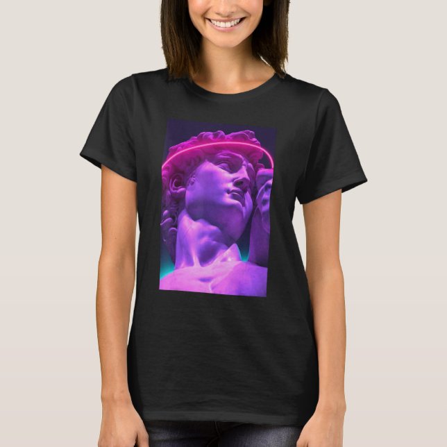 Vaporwave Aesthetic Outrun Retro 80s Synthwave Ret T-Shirt (Front)
