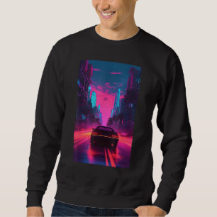 Vaporwave Aesthetic Outrun Synthwave Retrowave Sweatshirt