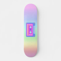 Vaporwave Aesthetic Rainbow 90s Audio Cassette