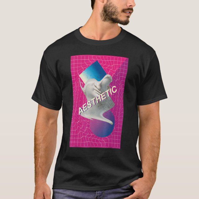 Vaporwave Aesthetic Retro 80s Synthwave Retrowave  T-Shirt (Front)