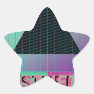 vaporwave aesthetic star sticker