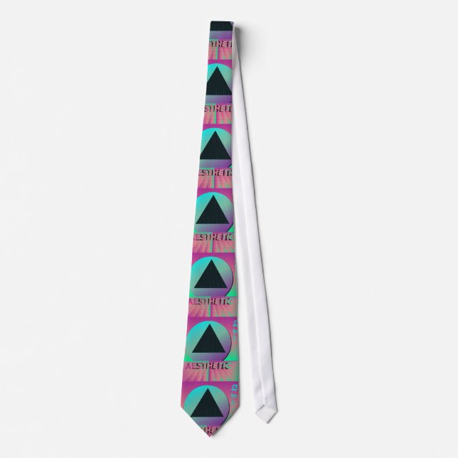 vaporwave aesthetic tie (Front)