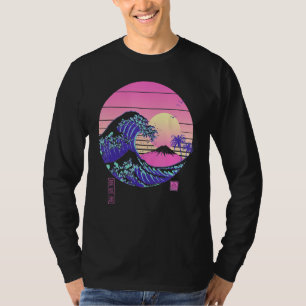 Vaporwave Aesthetic Wave Off Kanagawa Japanese Ret T-Shirt