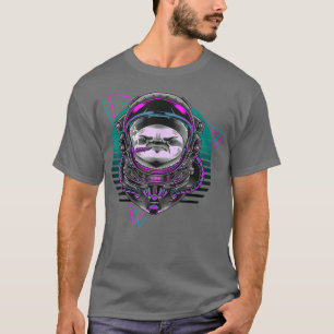 Vaporwave Astronaut Synthwave 80s Art Sloth Retro  T-Shirt