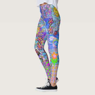 Vaporwave Brain Melt Leggings