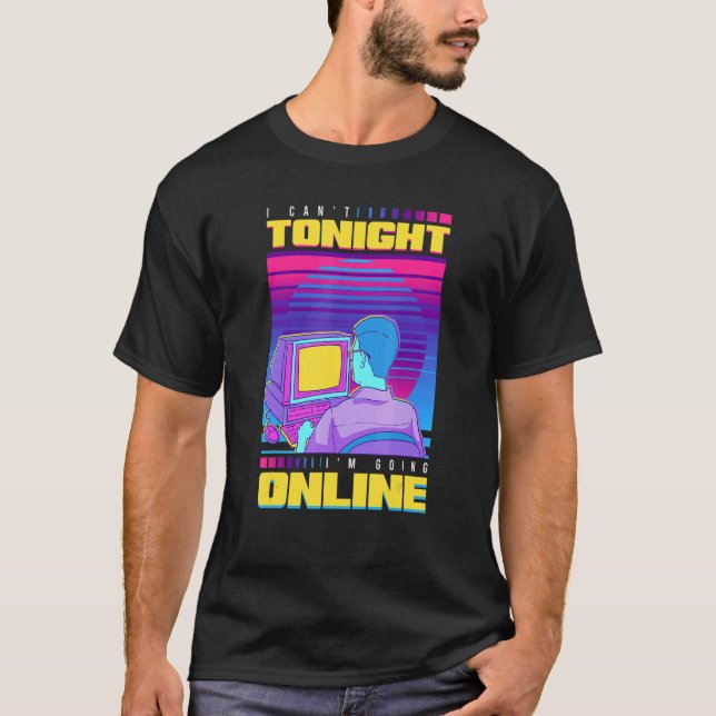 Vaporwave  Computer Retro Internet Culture Meme Pc T-Shirt (Front)