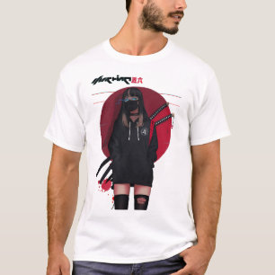 Vaporwave Cyberpunk Samurai Cool Girl  T-Shirt