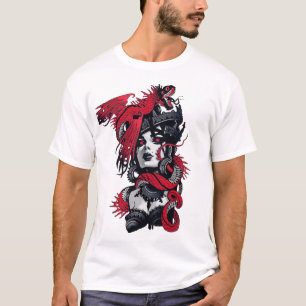 Vaporwave Dragon Lady Urban Cool Style  T-Shirt