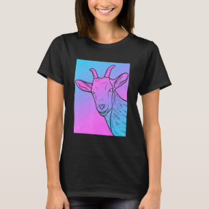 Vaporwave Goat Aesthetic  Pastel Goth Goat T-Shirt