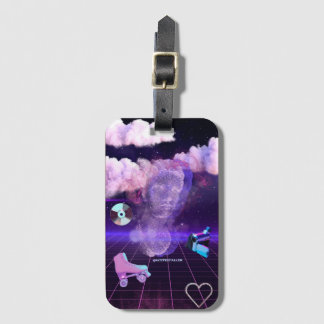 Vaporwave luggage tag