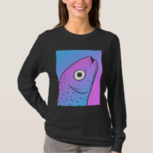 Vaporwave Mullet Aesthetic Pastel Goth Fish T-Shirt