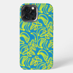 Vaporwave Neon Bananas Retro Futuristic iPhone 13 Pro Max Case