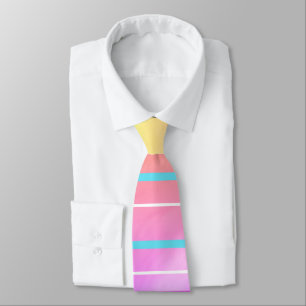 Vaporwave Pastels Digital Stripe Tie