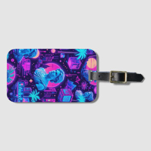 Vaporwave Reverie Luggage Tag