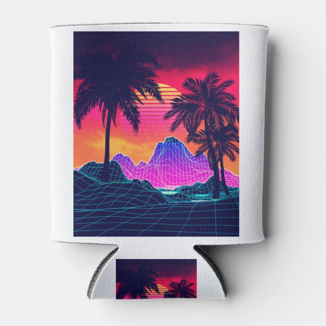 Vaporwave rocks and palm trees can cooler (Front)