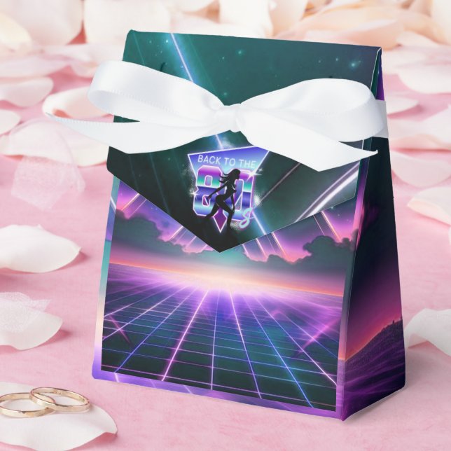 Vaporwave Roller Skate Birthday Party  Favour Box (Wedding)