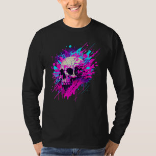 Vaporwave Skull Urban Aesthetic Pastel Goth Street T-Shirt