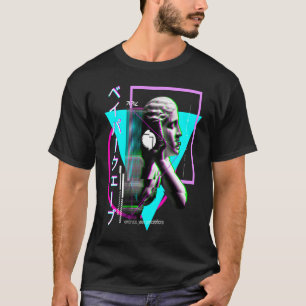 Vaporwave Statue Aesthetic Glitch Japanese Otaku T-Shirt