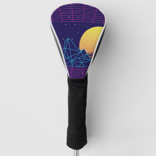 Vaporwave Sunset Golf Head Cover
