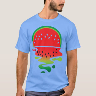 Vaporwave Watermelon Fruit Hello Summer Vegetarian T-Shirt