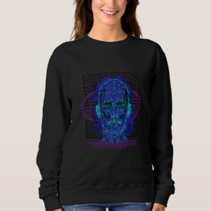 Vaporwave Zeus Ancient Greek Mythology Gods of Oly Sweatshirt