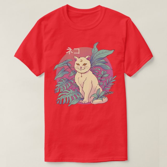 Vapour Cat  T-Shirt (Design Front)