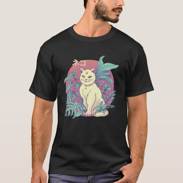 Vapour Cat T-Shirt (Front)