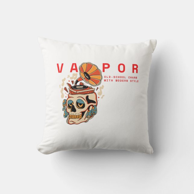 Vapour: Old-School Charm with Modern Style! Cushion (Front)