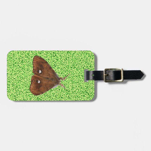Vapourer Moth Custom Luggage Tag (Front Horizontal)