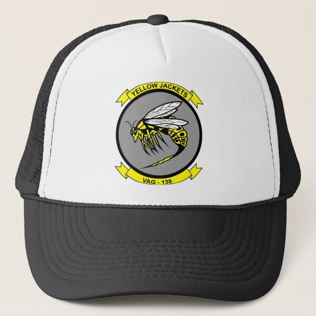 VAQ 138 Airborne Electronic Attack Squadron Trucker Hat (Front)