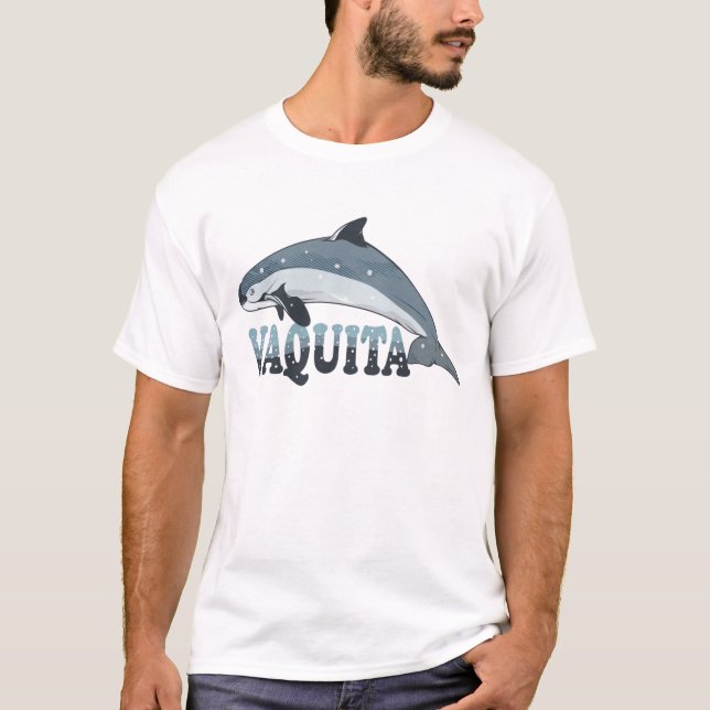 Vaquita Rare Porpoise T-Shirt (Front)