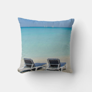 Varadero, Cuba. Sand And Beach Chairs Cushion