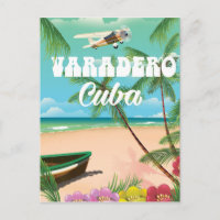 Varadero Cuban beach vacation poster