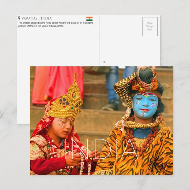 Varanasi, India Travel Postcard (Front/Back)