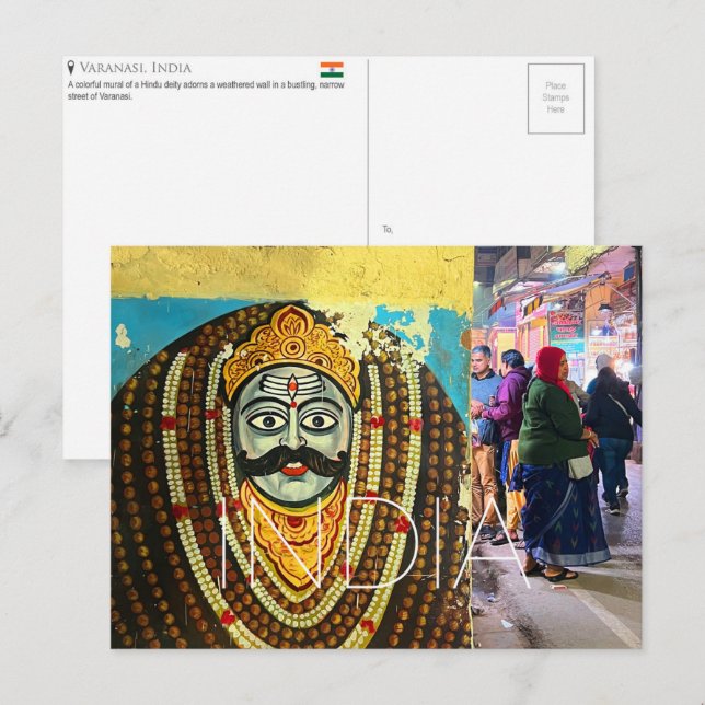 Varanasi, India Travel Postcard (Front/Back)