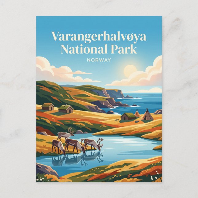 Varangerhalvøya National Park Norway Postcard (Front)