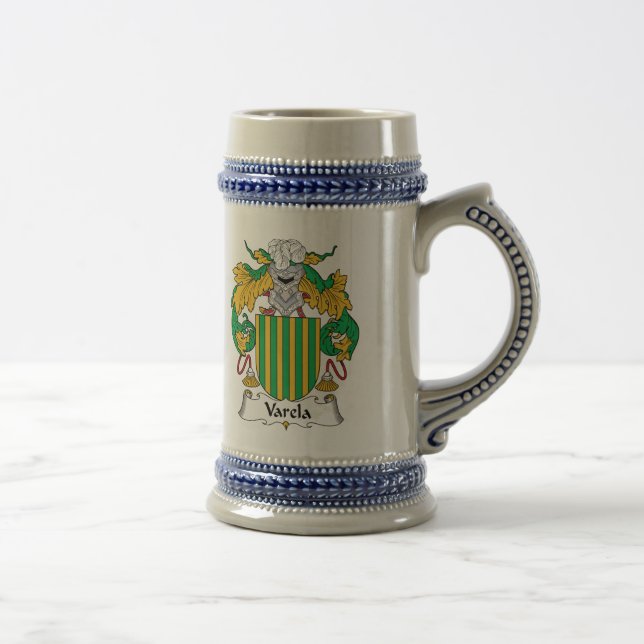 Varela Family Crest Beer Stein (Right)