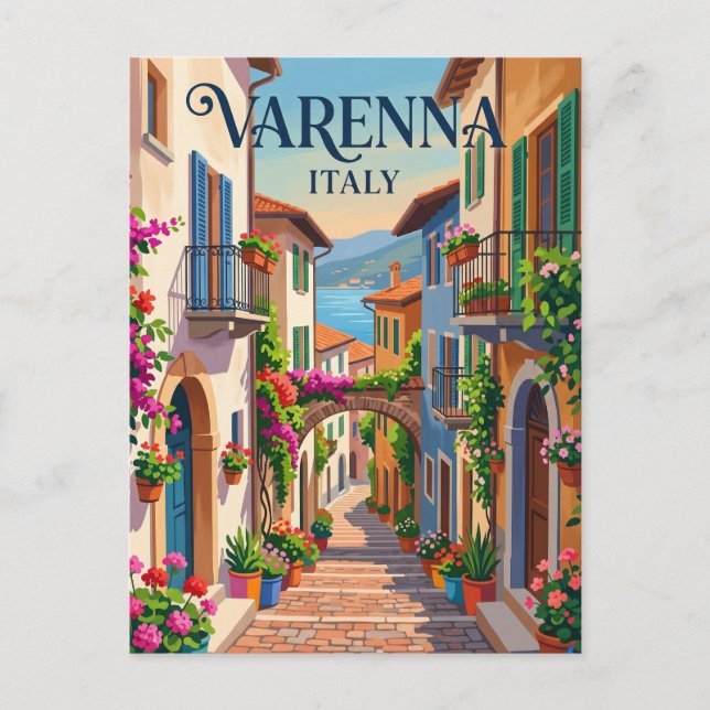 Varenna Italy Postcard (Front)