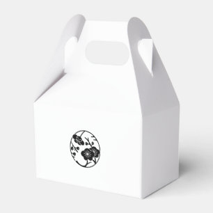 Variant plum branch circle favour box