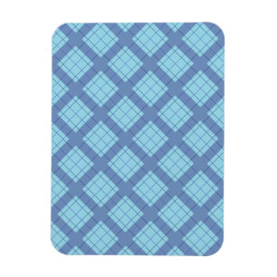 Variation Blue Plaid Magnet