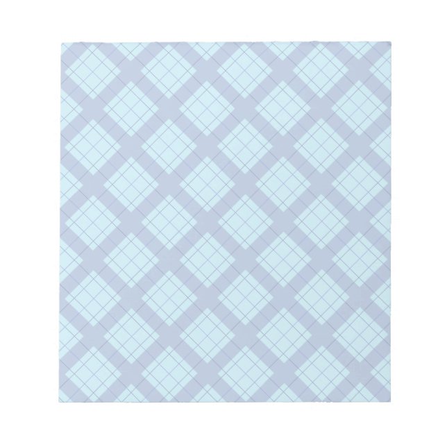 Variation Blue Plaid Notepad (Front)