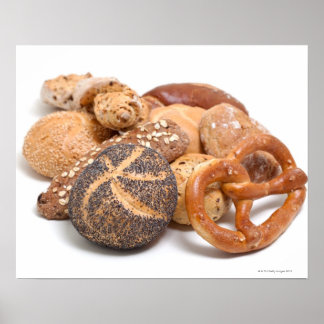 variation of baked goods poster