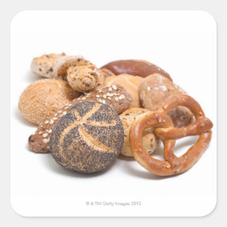 variation of baked goods square sticker