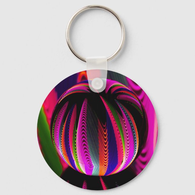 Variation of colors in the glass key ring (Front)