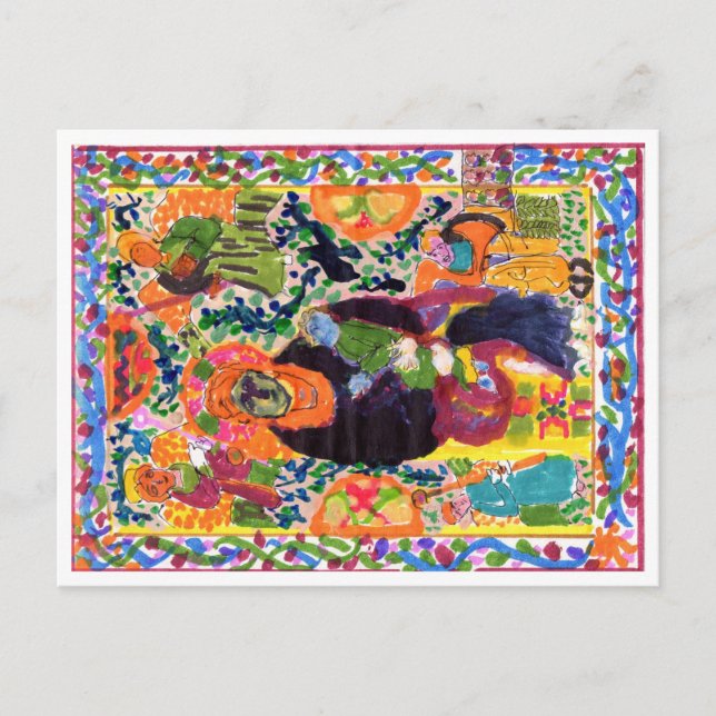 Variation on Madonna & Child postcard (Front)