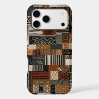 Variations of African motifs in earth tones